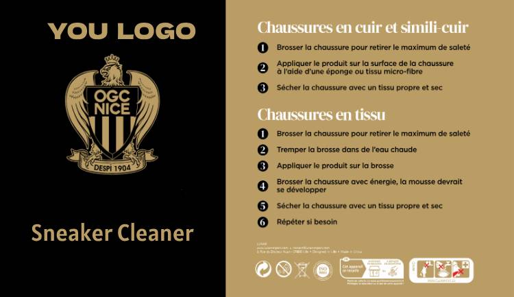 Label design of private label cleaner kit