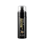 Private label shoe protector spray in black bottle