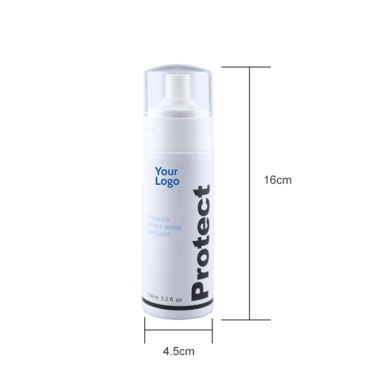 bottle size of Private label shoe protector spray